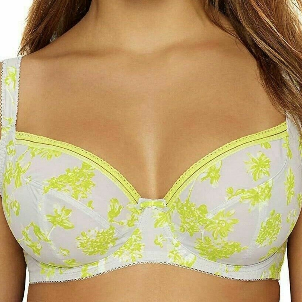 NWOT Freya Size 28H Lime Light Padded Half Cup Bra - Zest!